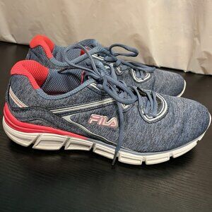 Women's FILA MEMORY VERNATO HEATHER Shoes Sz 9.5 blue/pink
